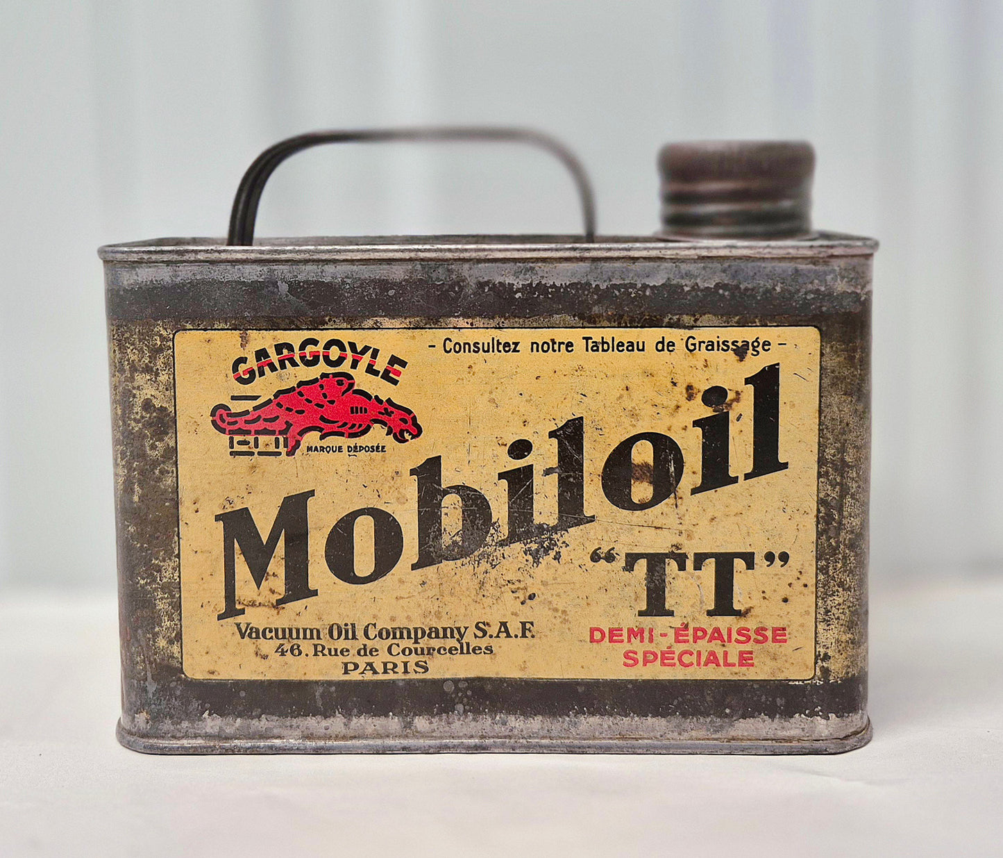 Bidon d'huile MOBILOIL TT