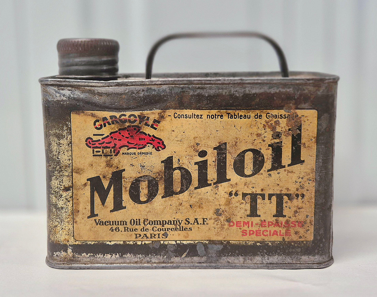 Bidon d'huile MOBILOIL TT