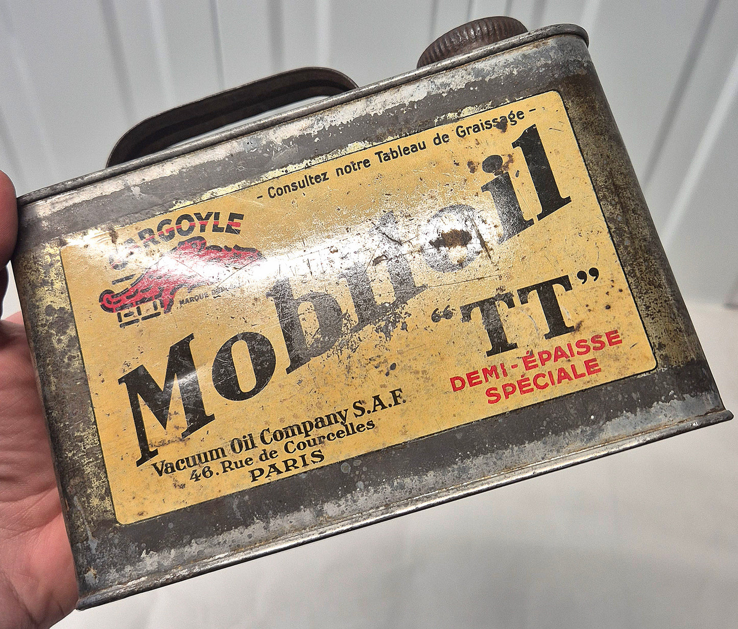 Bidon d'huile MOBILOIL TT