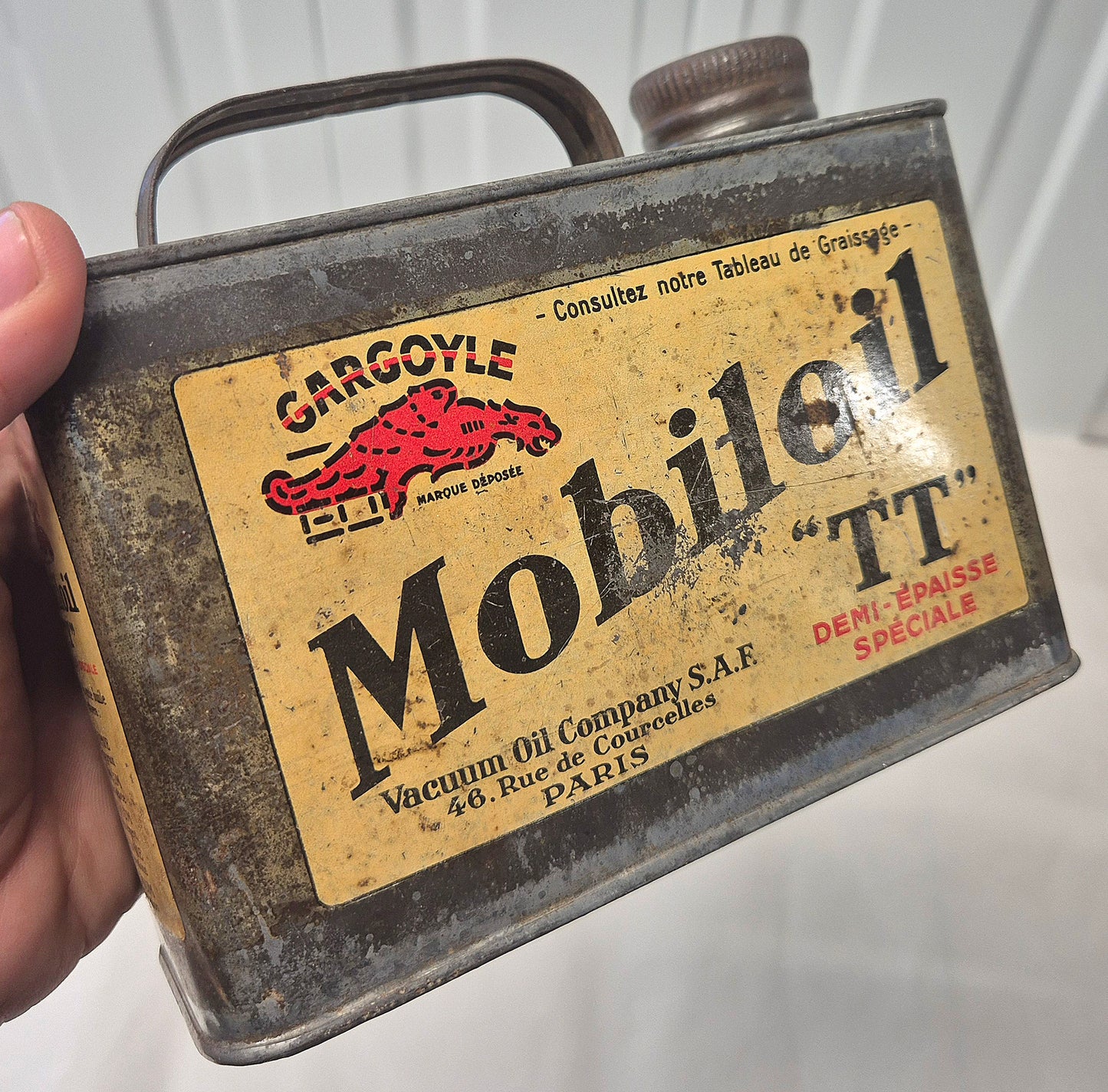 Bidon d'huile MOBILOIL TT