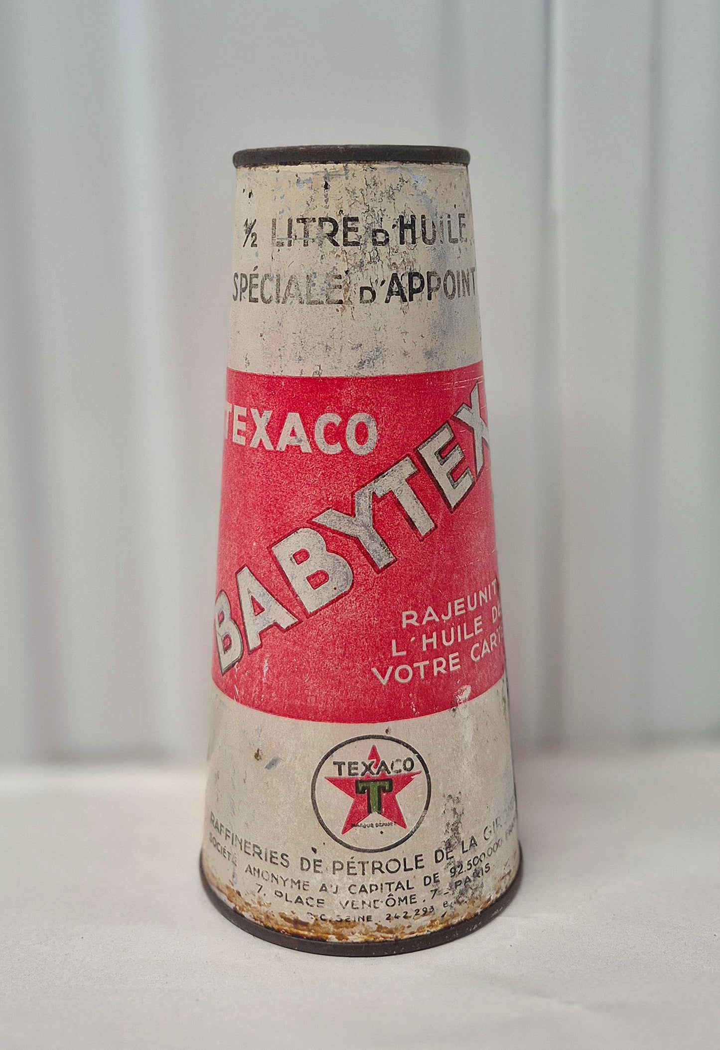 Bidon d'huile Conique BABYTEX "Métal & Carton"