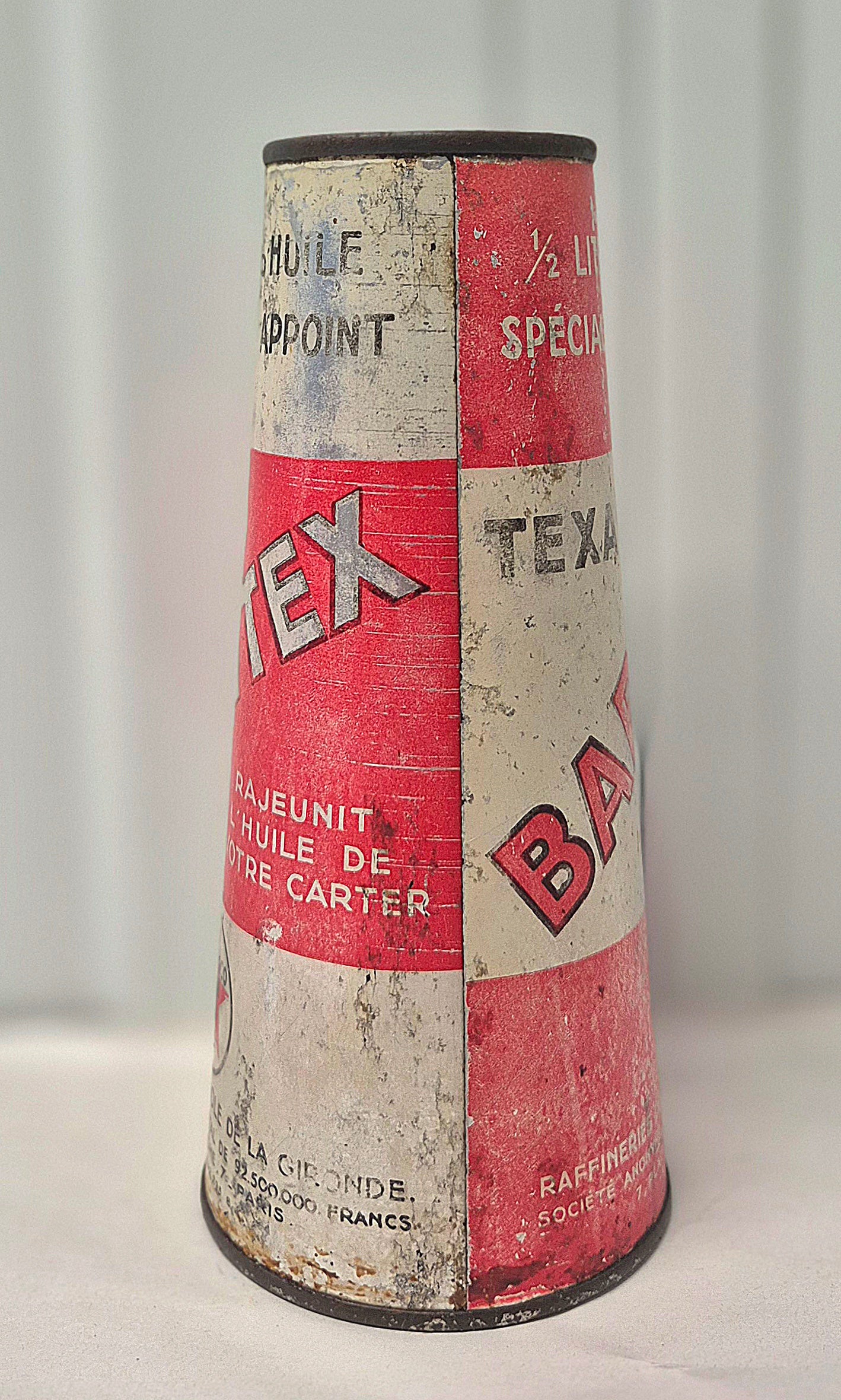 Bidon d'huile Conique BABYTEX "Métal & Carton"