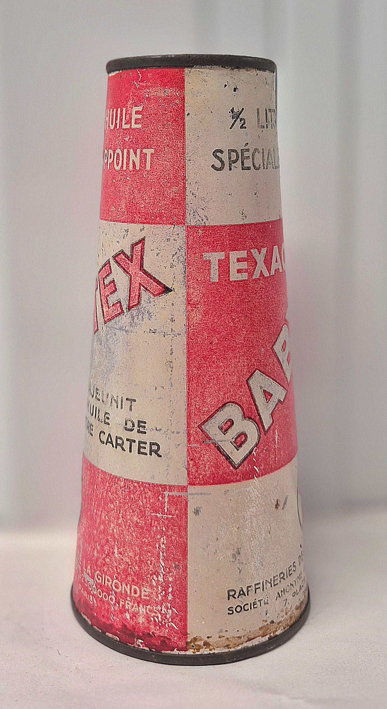 Bidon d'huile Conique BABYTEX "Métal & Carton"