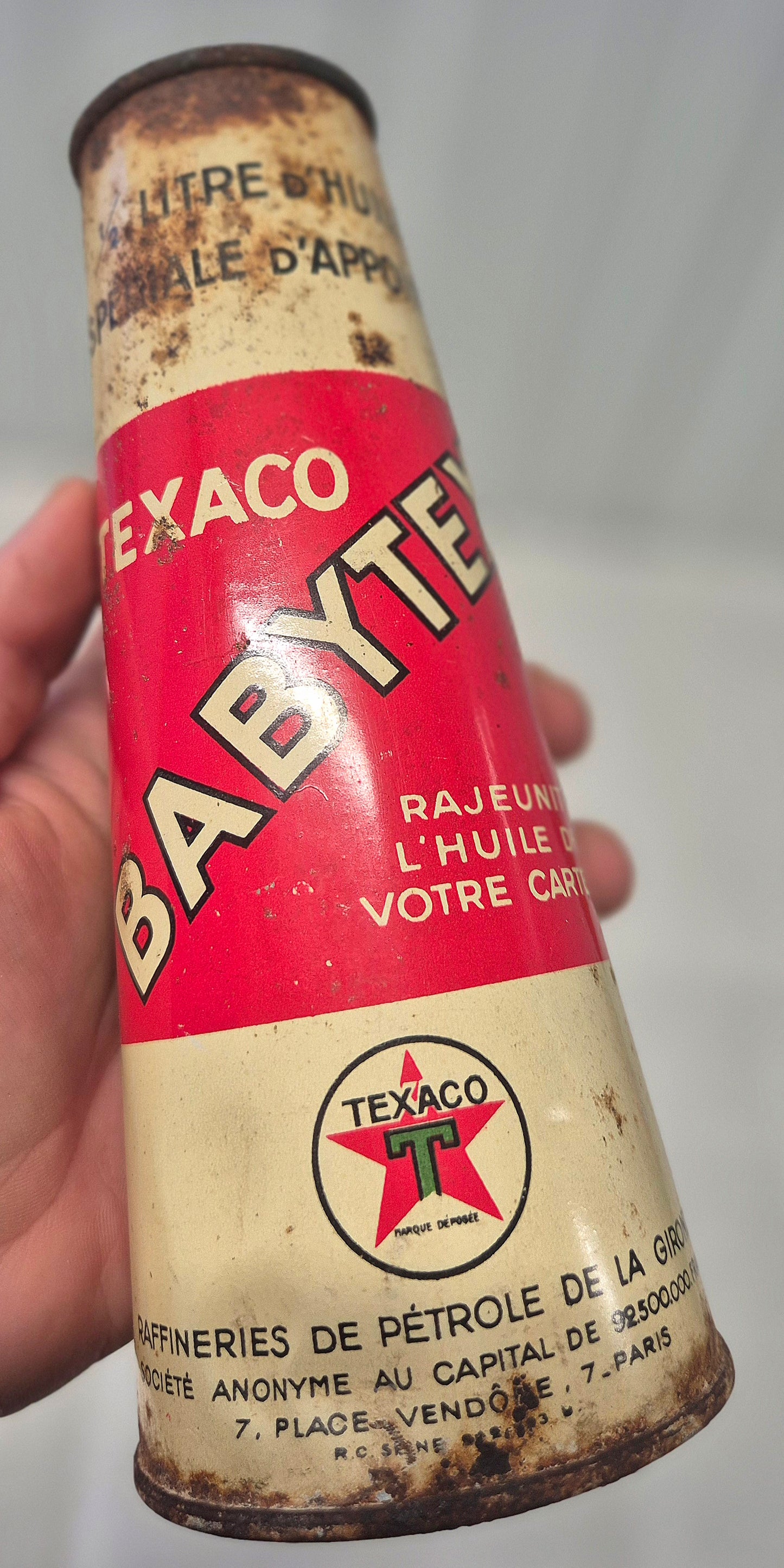 Bidon d'huile Conique BABYTEX