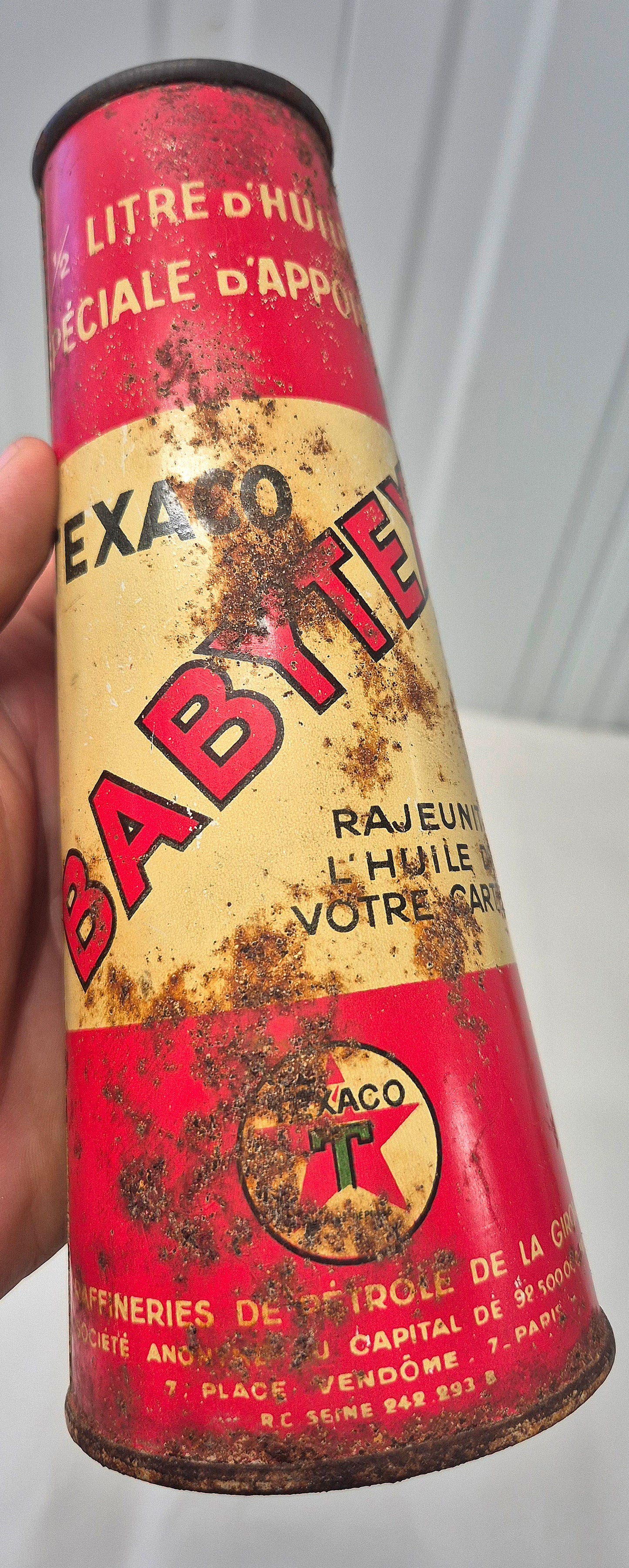 Bidon d'huile Conique BABYTEX