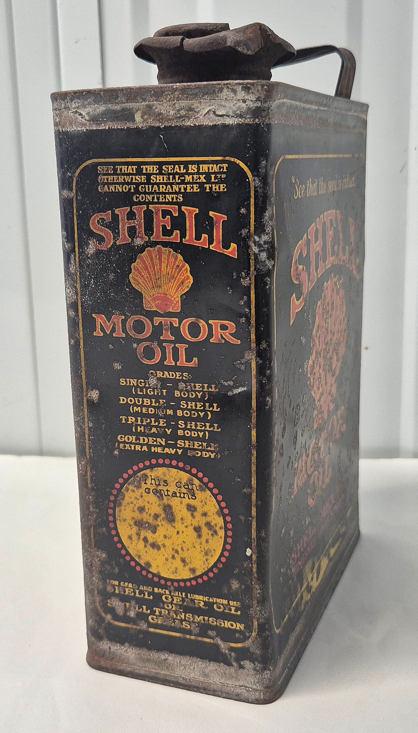 Bidon d'huile SHELL