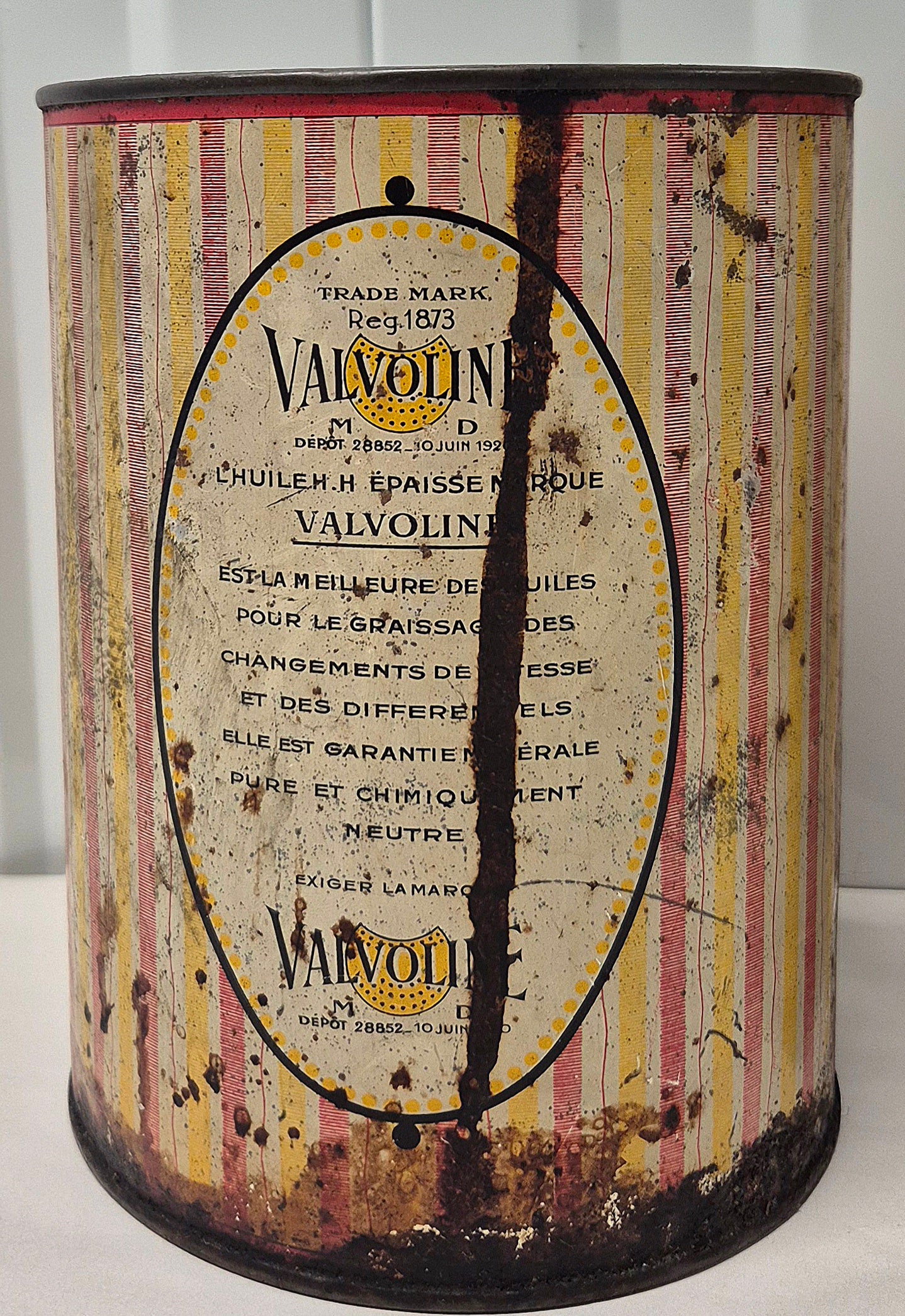 Bidon d'huile + pot de graisse VALVOLINE