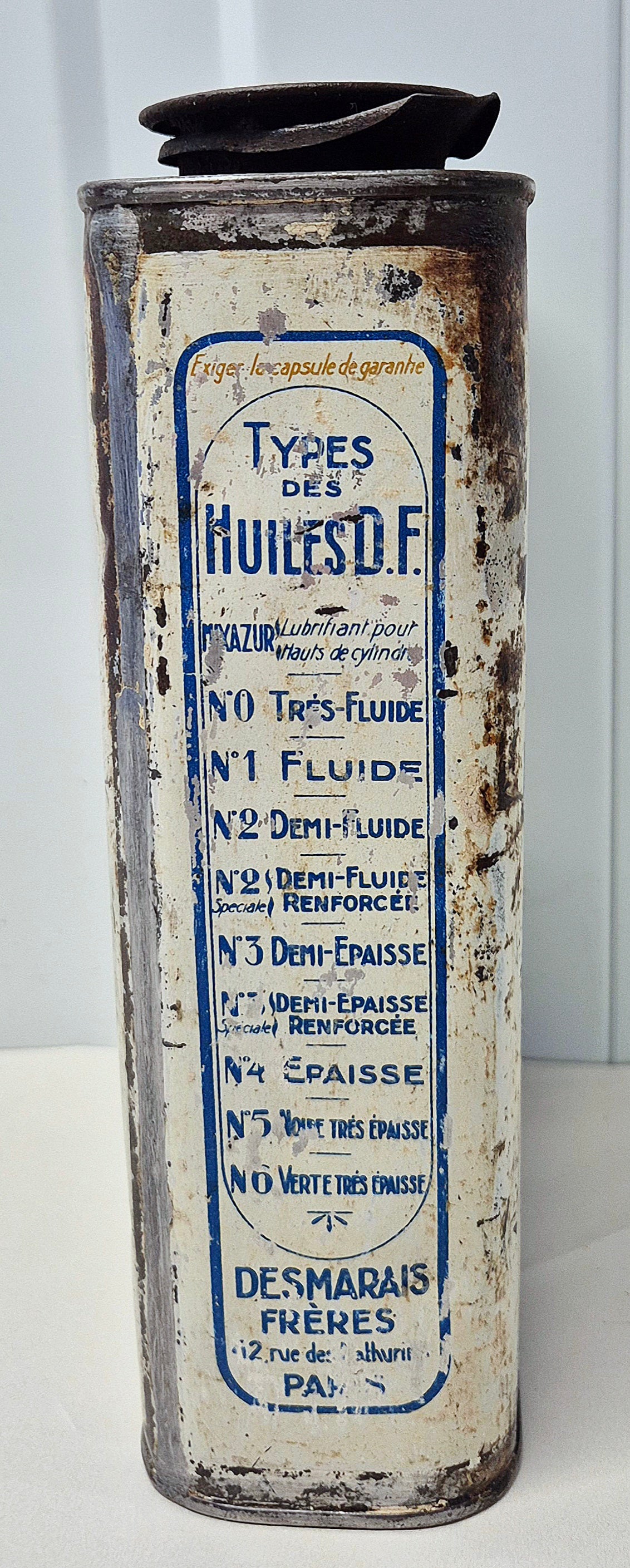 Bidon d'huile DESMARAIS FRÈRES