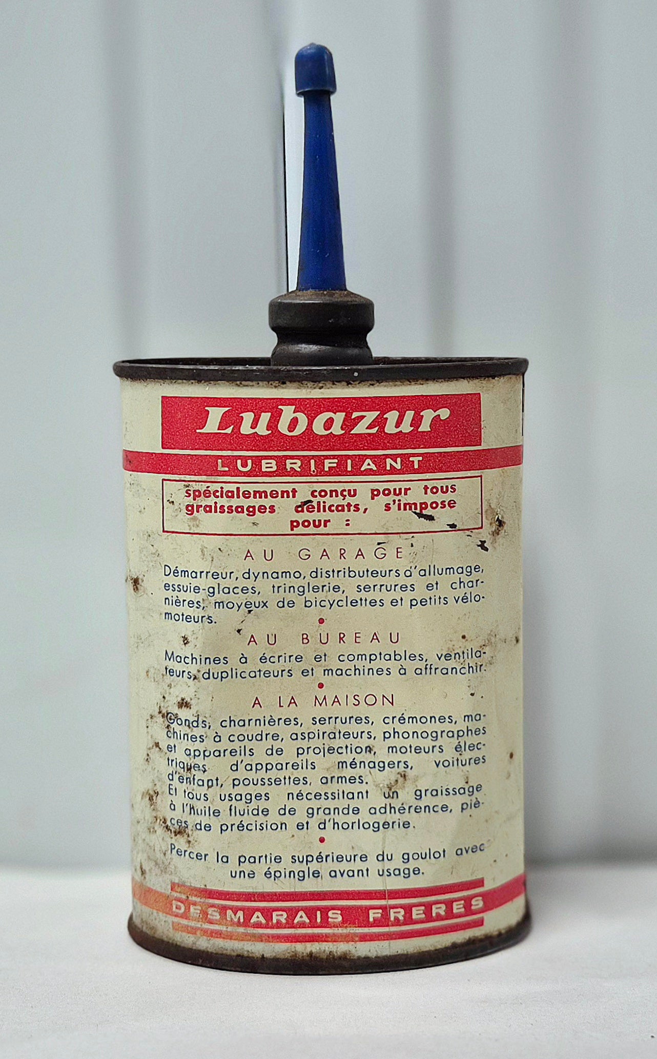 Burette d'huile LUBAZUR