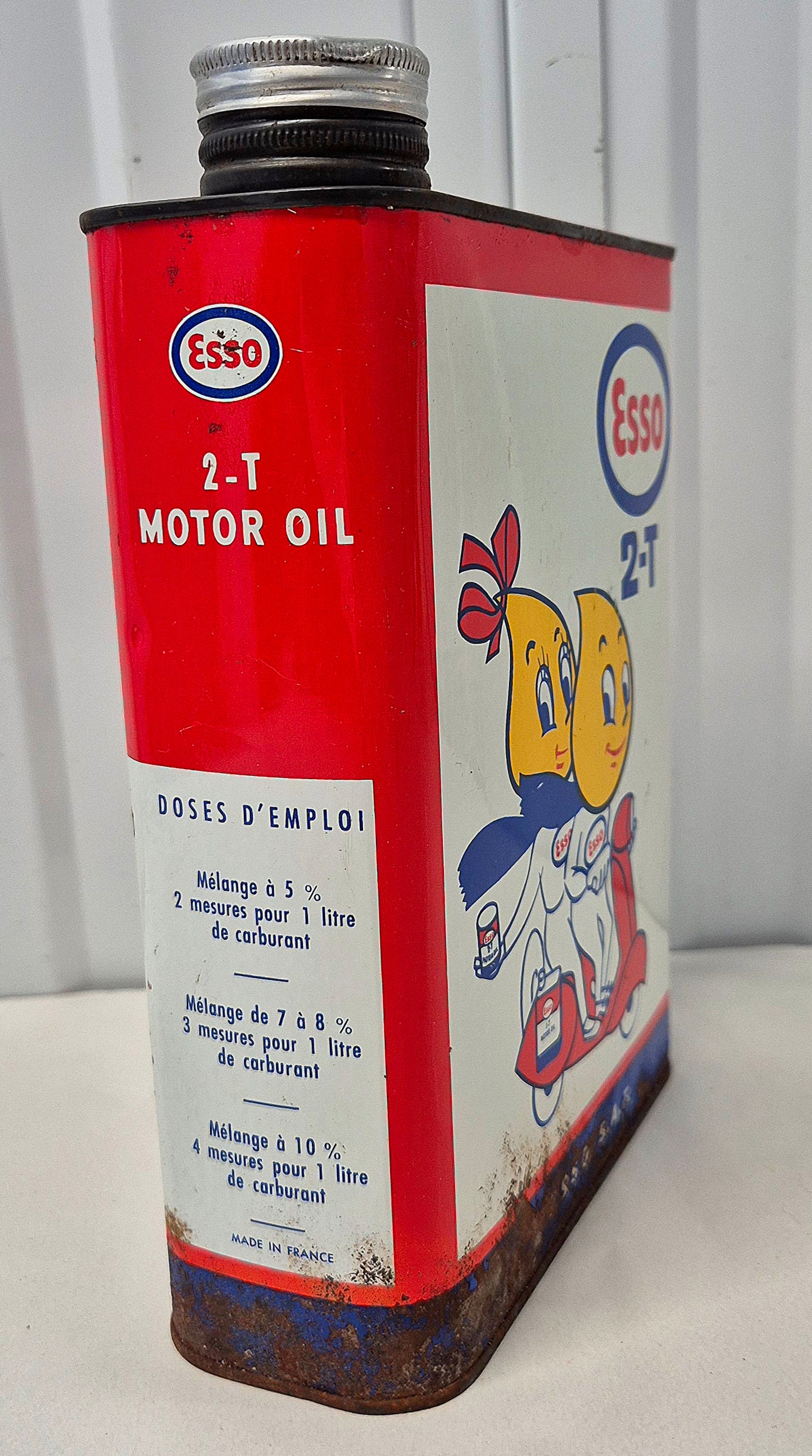 Bidon d'huile ESSO Scooter 2 Temps