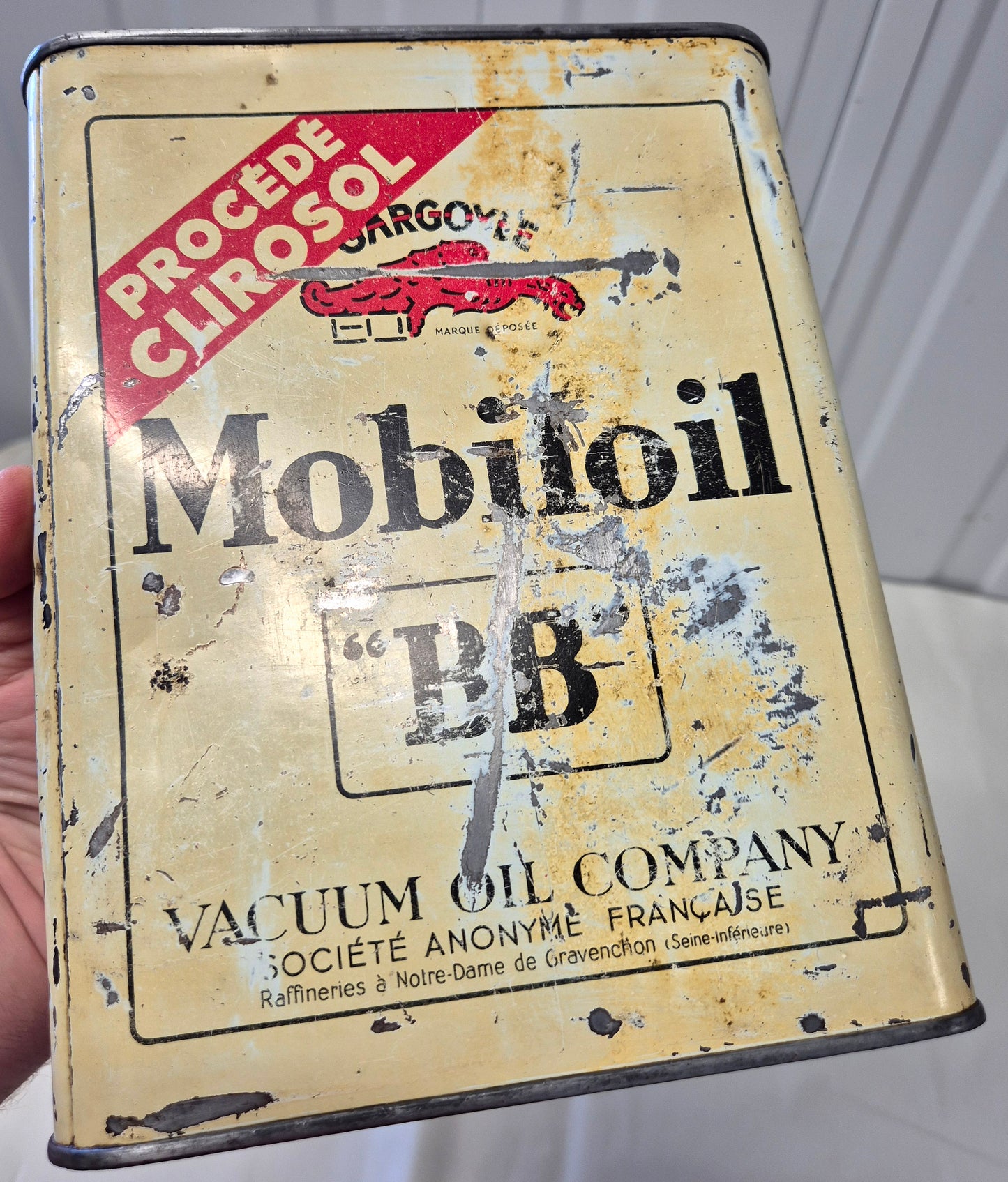 Bidon d'huile MOBILOIL BB