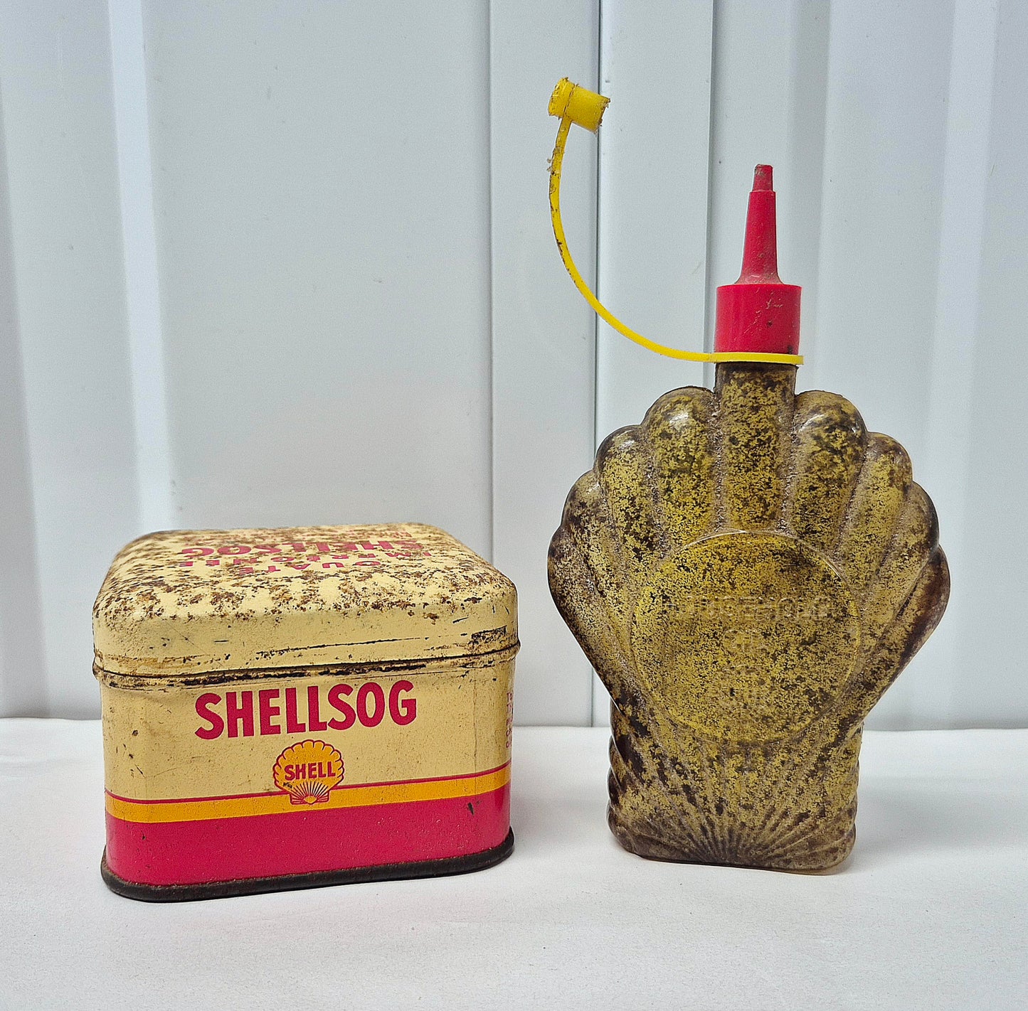 Lot SHELL burette + boîte