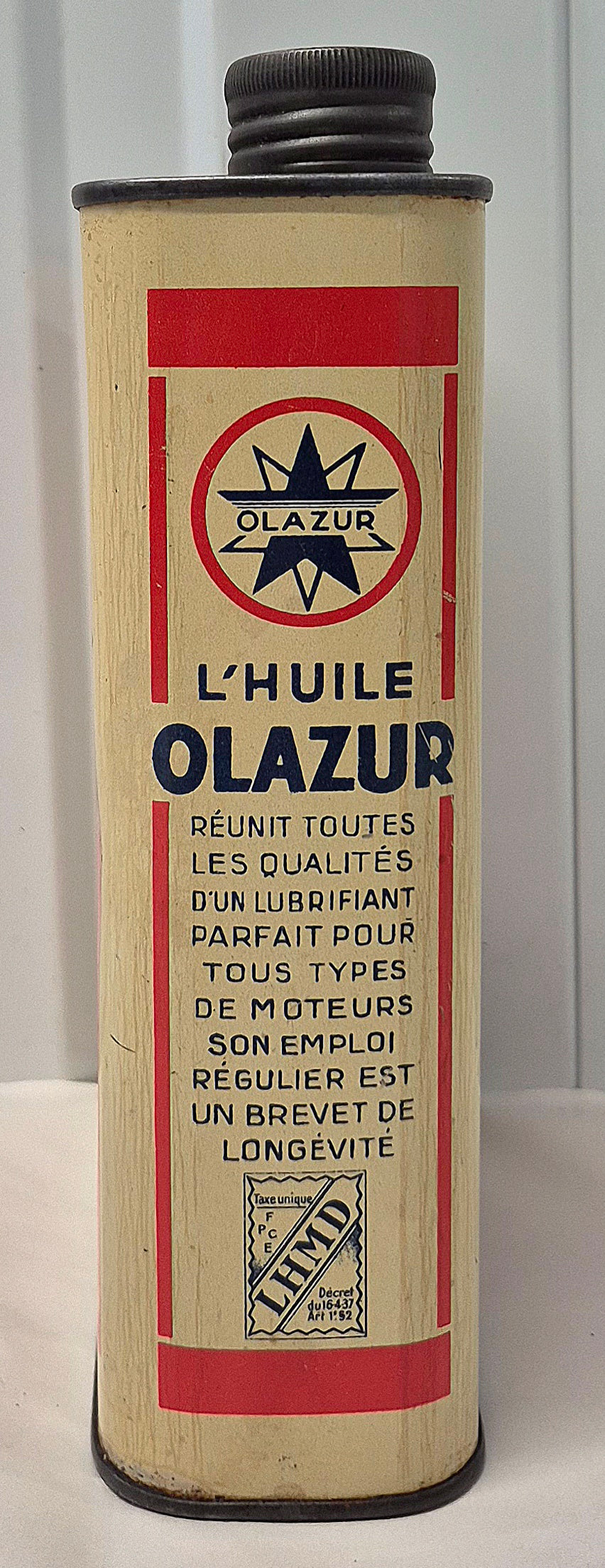 Bidon d'huile OLAZUR