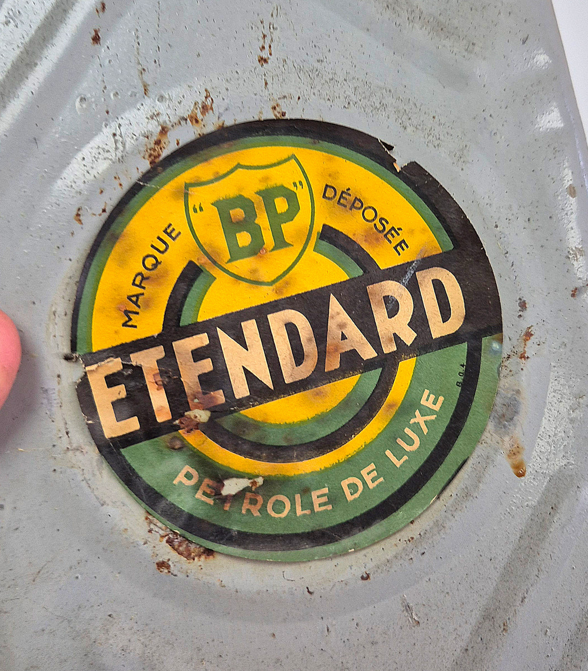 Bidon d'essence BP Étendard