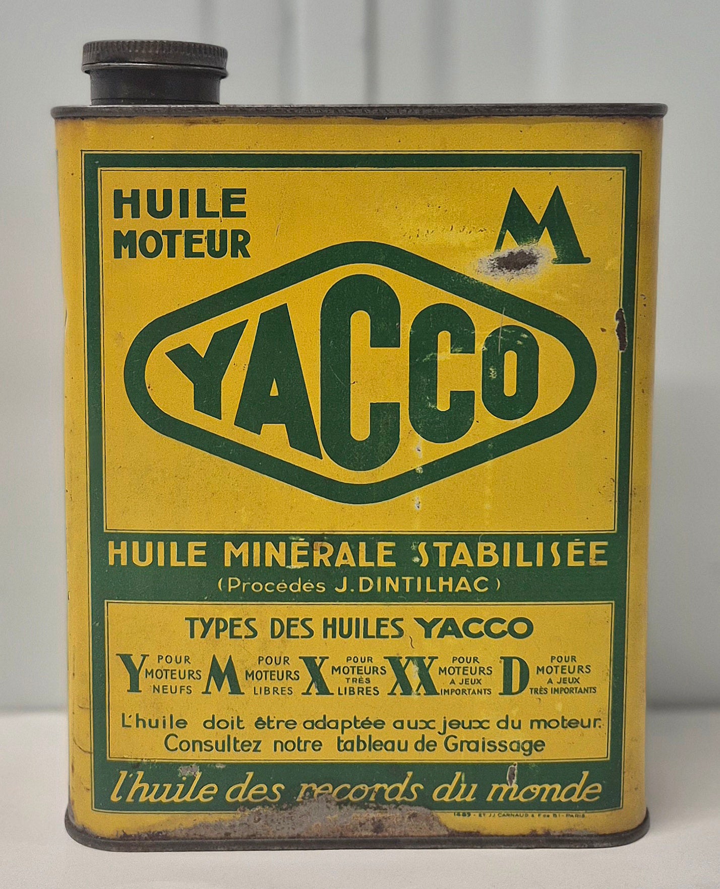 Bidon d'huile YACCO