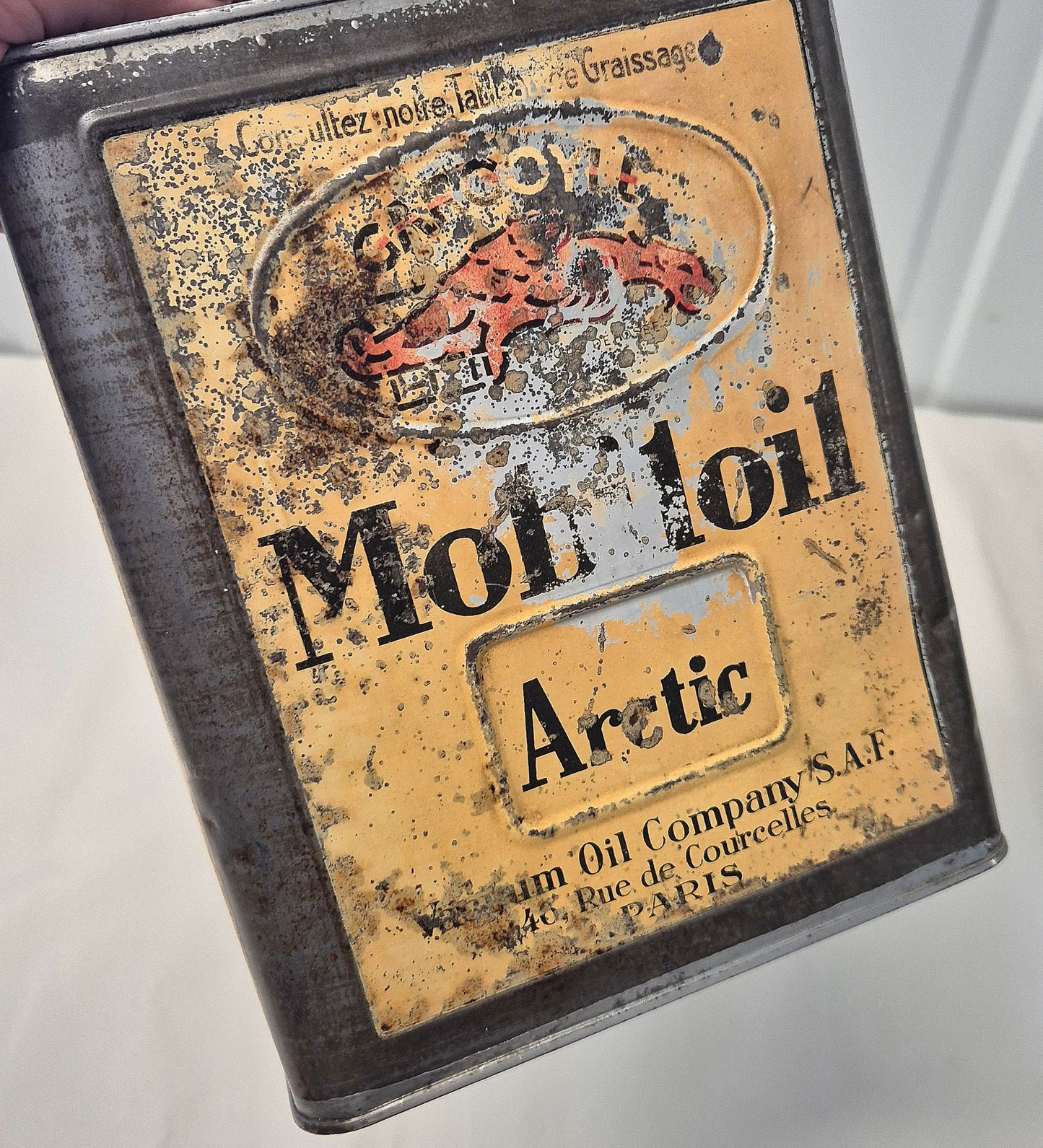 Bidon d'huile MOBILOIL