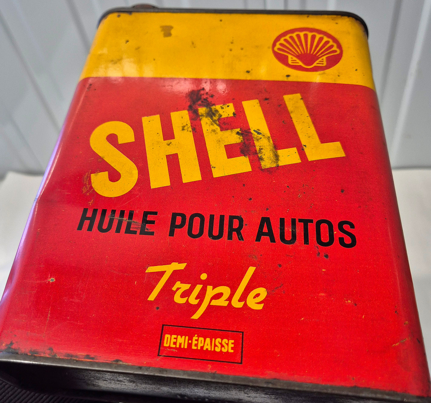 Bidon d'huile SHELL Triple