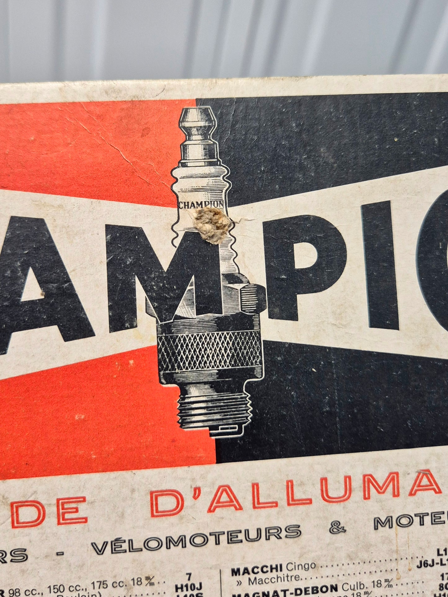 Carton Bougie CHAMPION 2 Roues