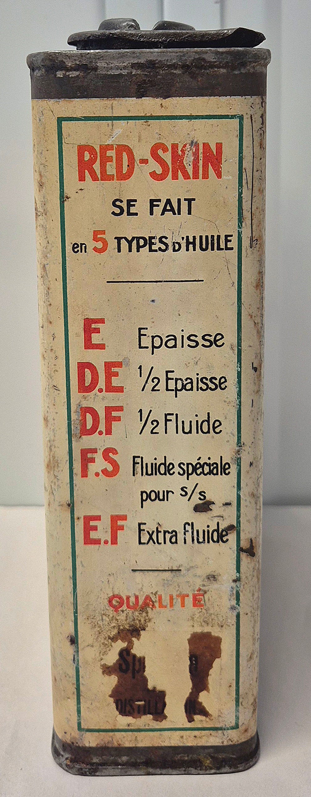 Bidon d'huile PARAGON