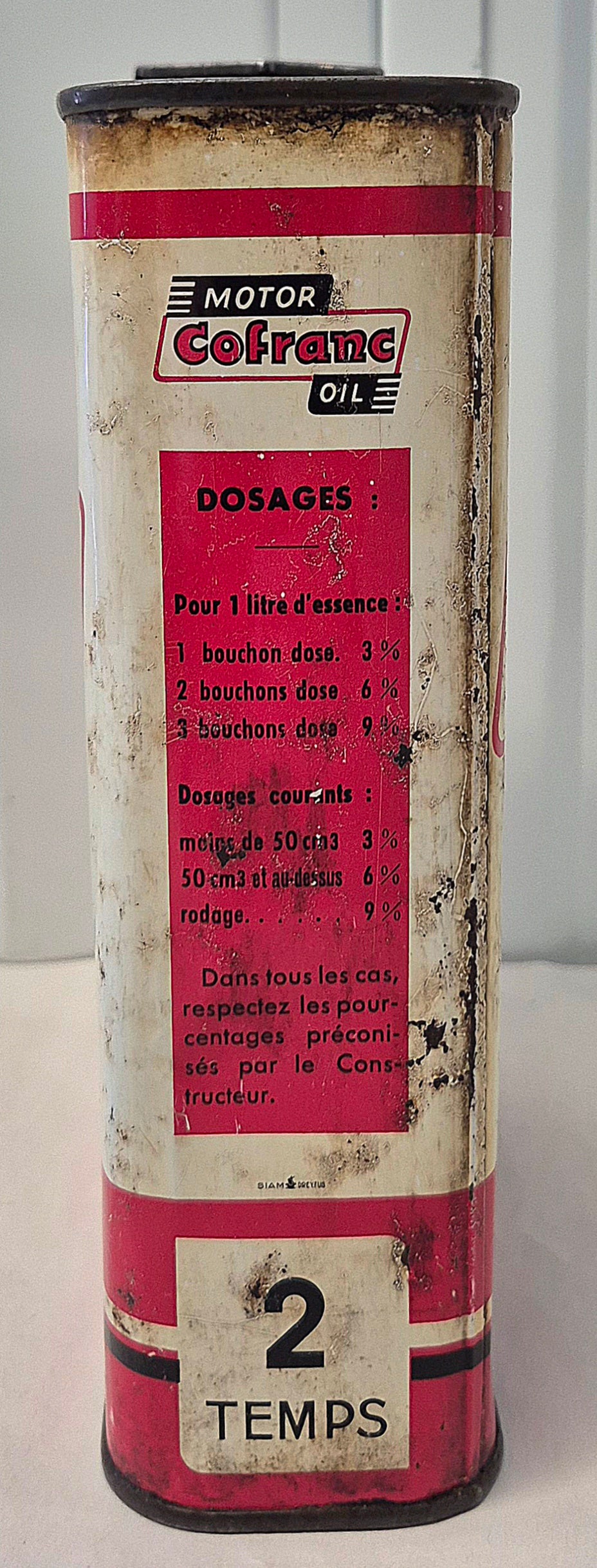 Bidon d'huile COFRANC 2 temps