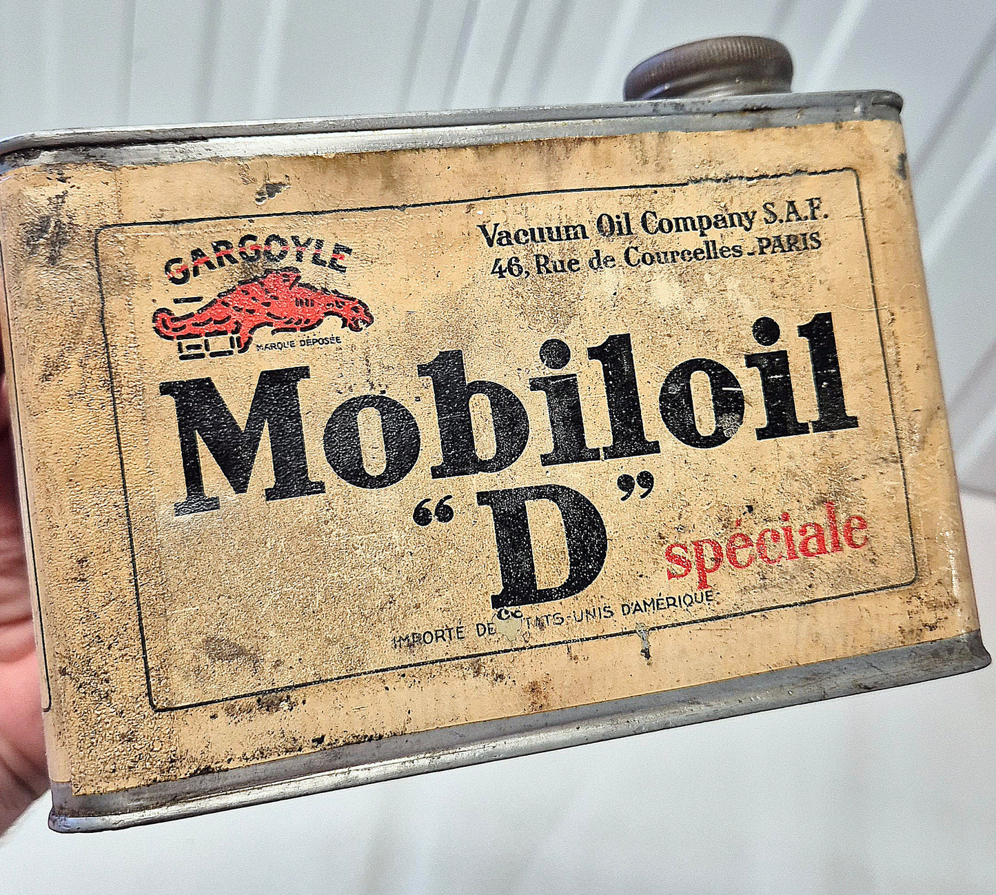 Bidon d'huile MOBILOIL D