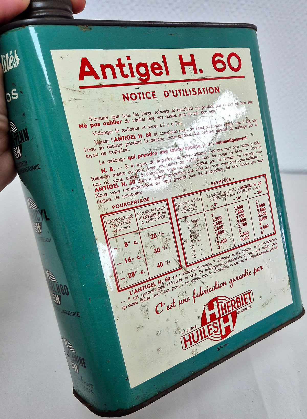 Bidon antigel HERBIET