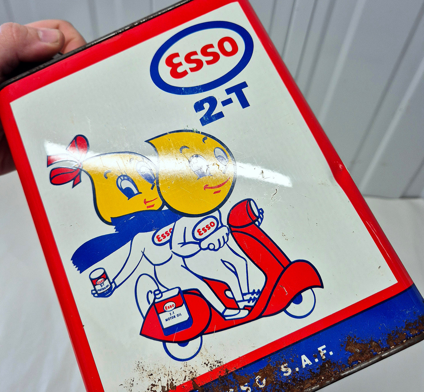 Bidon d'huile ESSO Scooter 2 Temps