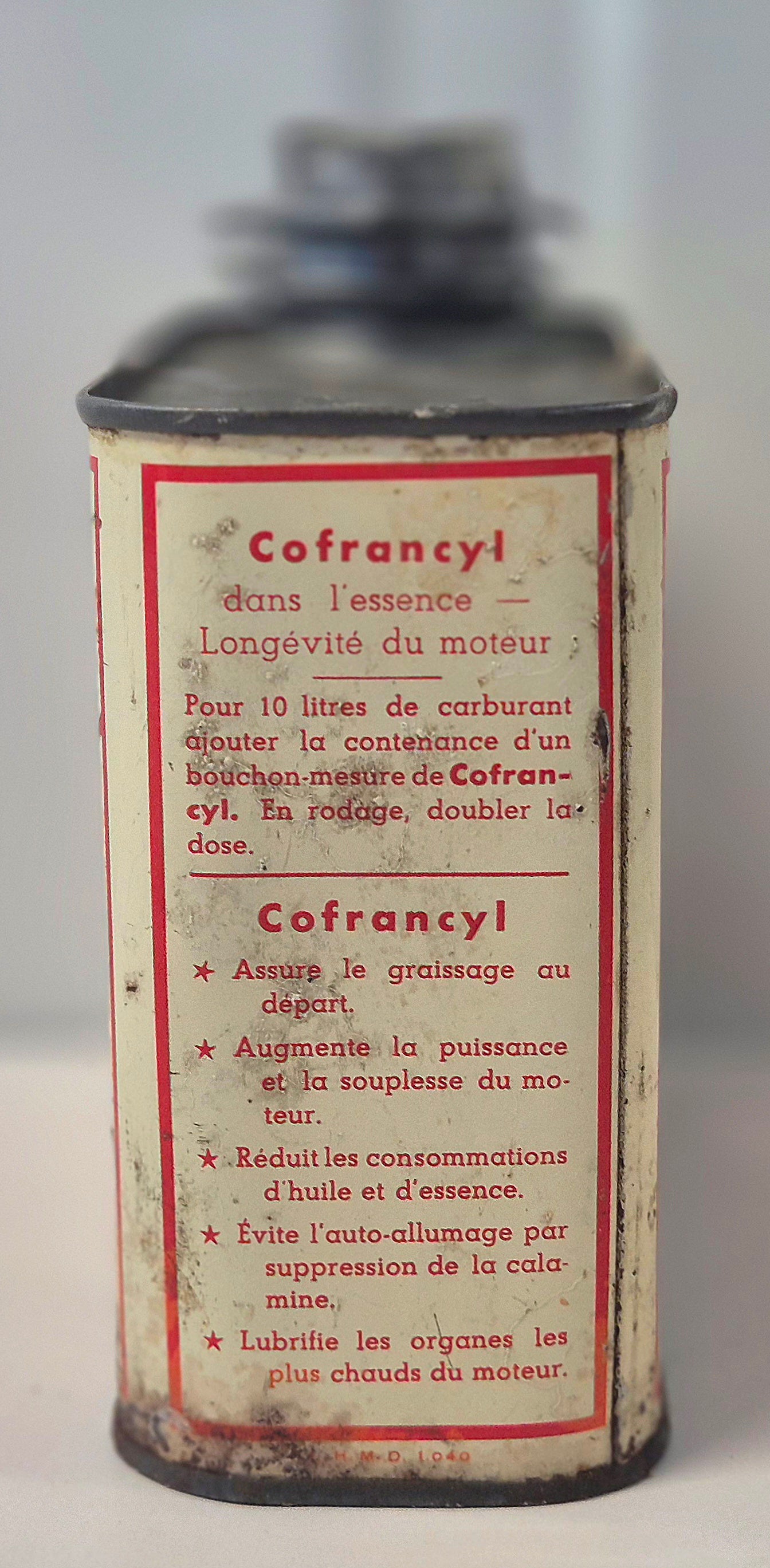Bidon d'huile COFRANCYL