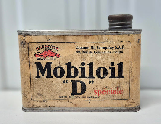 Bidon d'huile MOBILOIL D