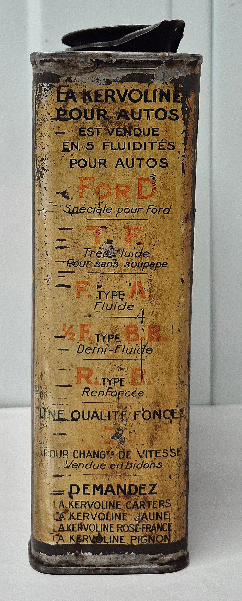 Bidon d'huile KERVOLINE