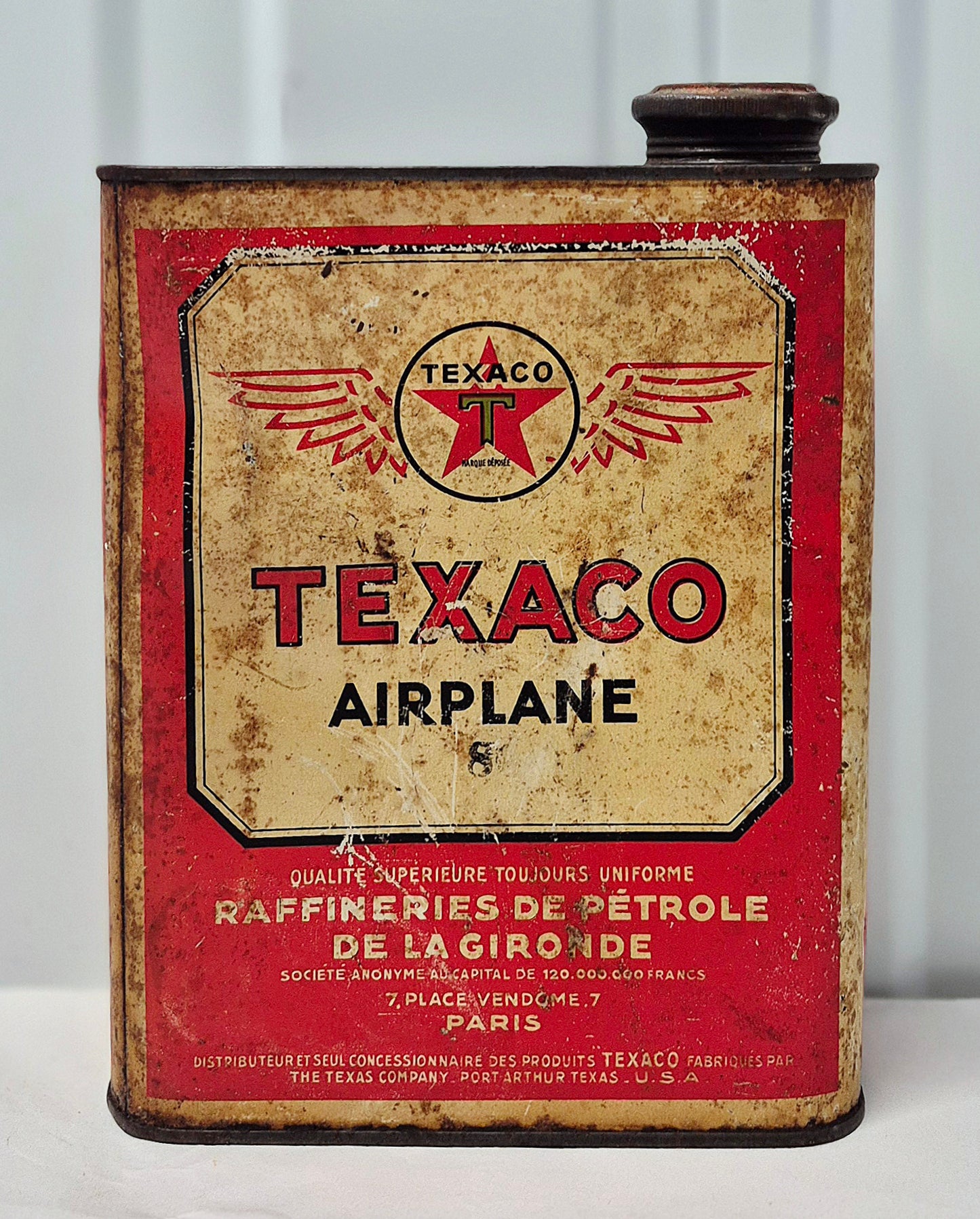 Bidon d'huile TEXACO Airplane