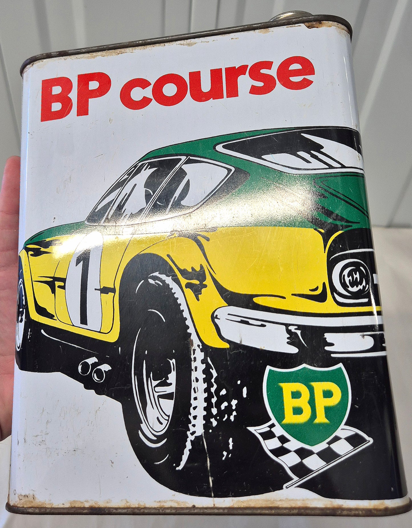 Bidon d'huile BP course