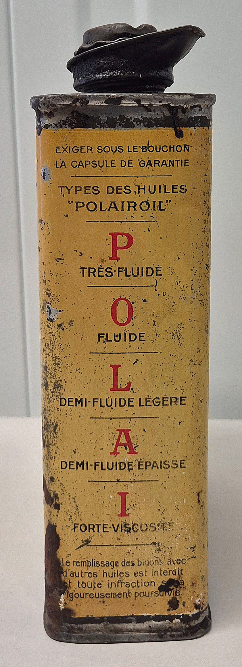 Bidon d'huile POLAIROIL