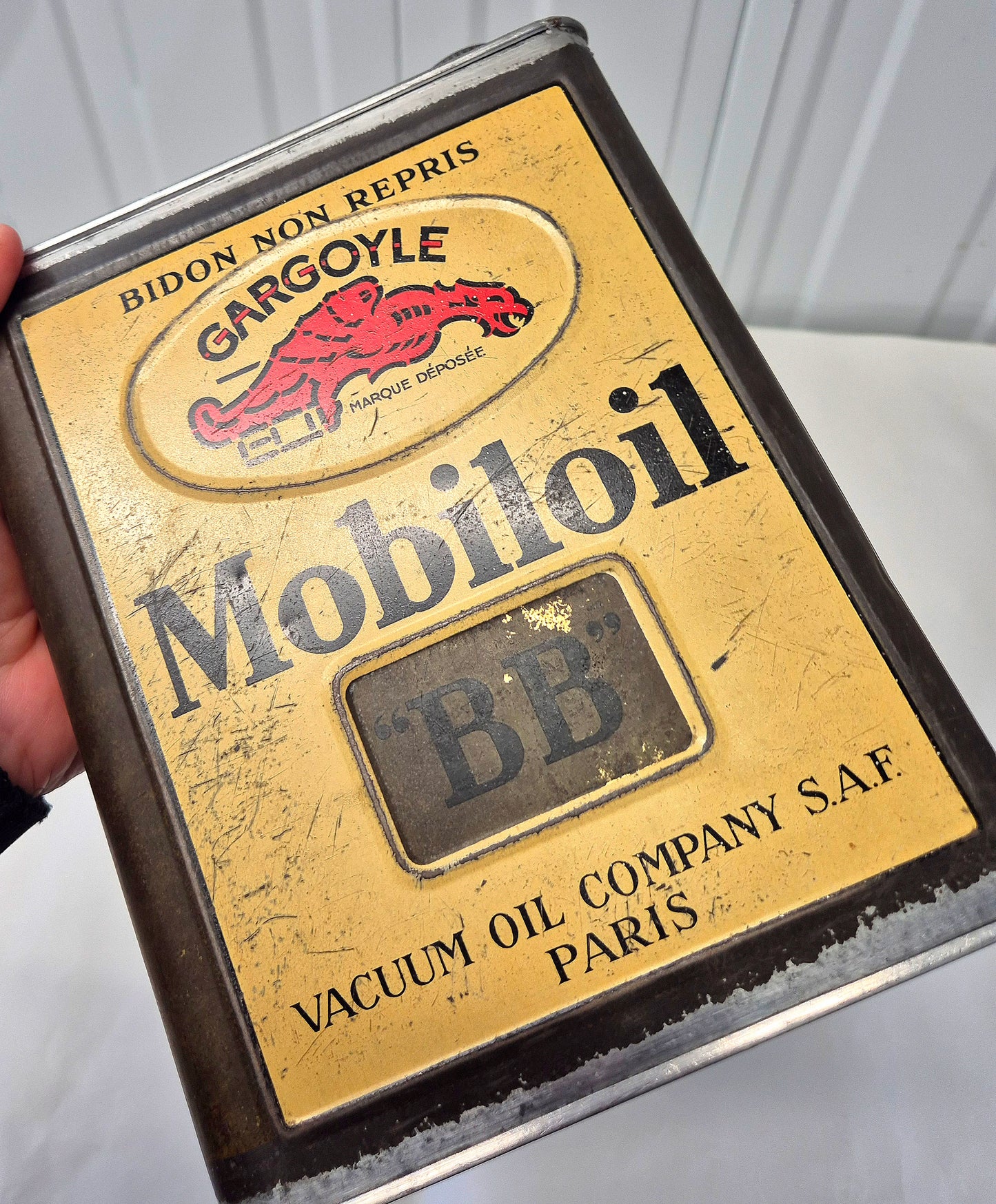 Bidon d'huile MOBILOIL BB