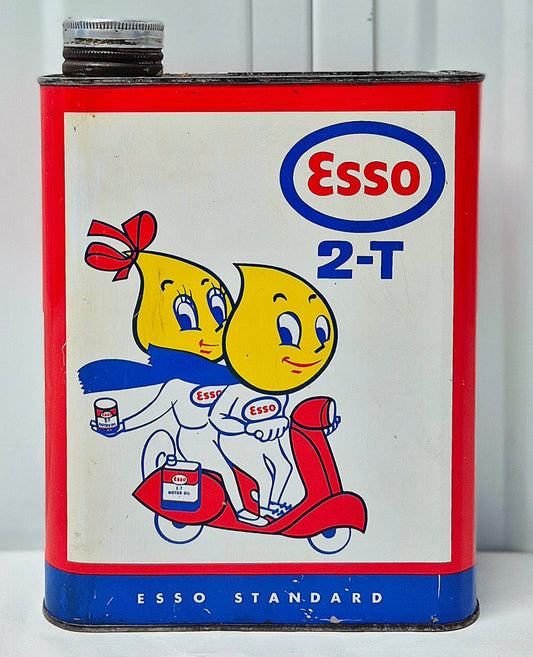 Bidon d'huile ESSO 2 Temps