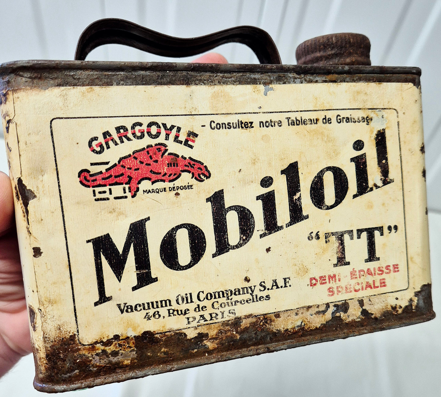 Bidon d'huile MOBILOIL TT