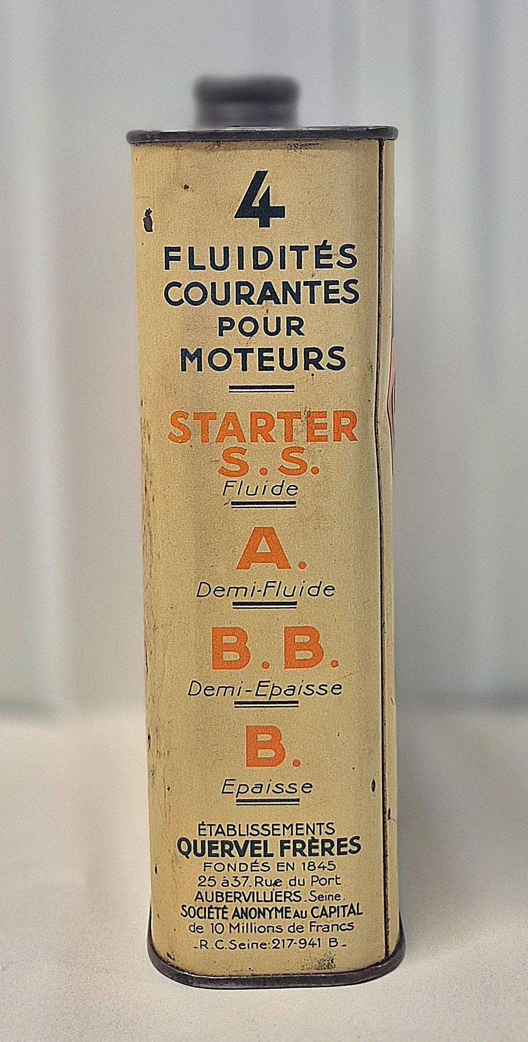 Bidon d'huile KERVOLINE