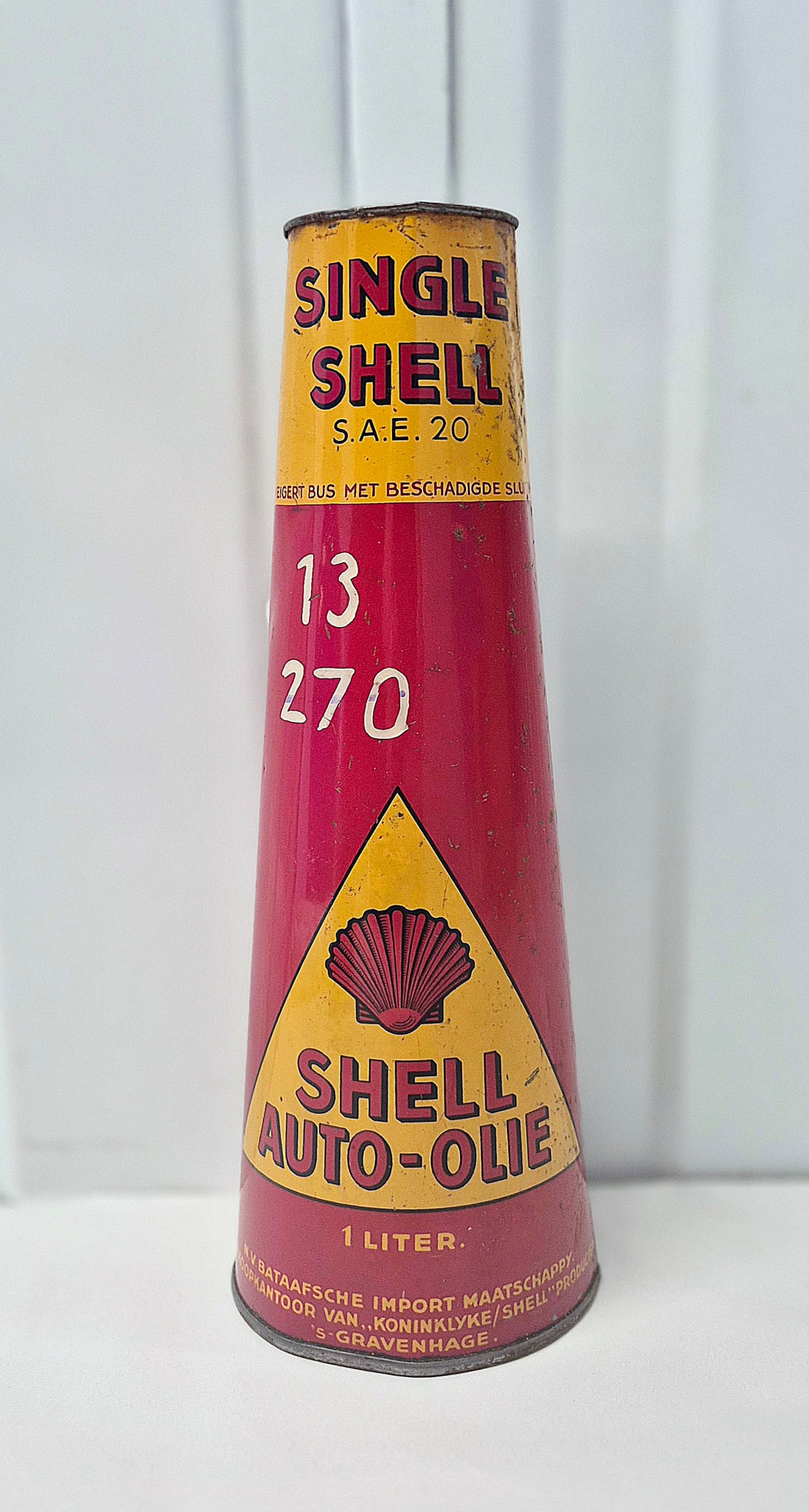 Bidon d'huile SHELL