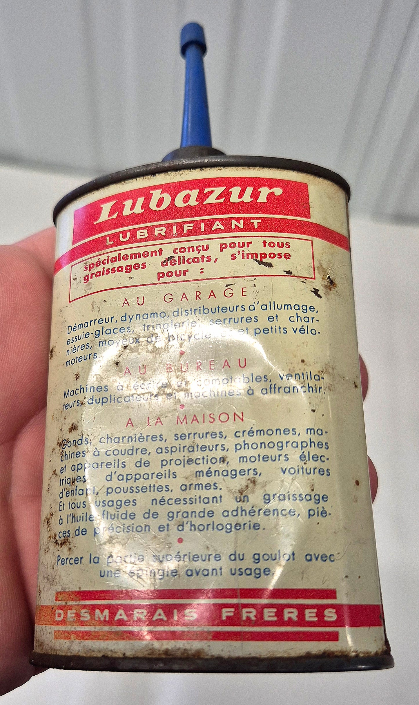 Burette d'huile LUBAZUR