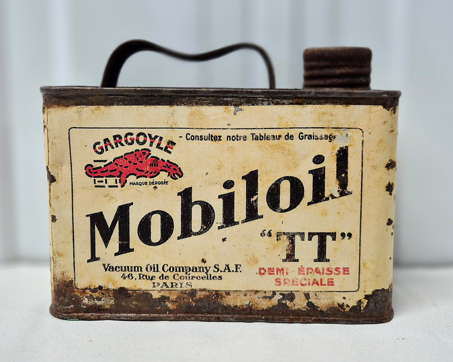 Bidon d'huile MOBILOIL TT