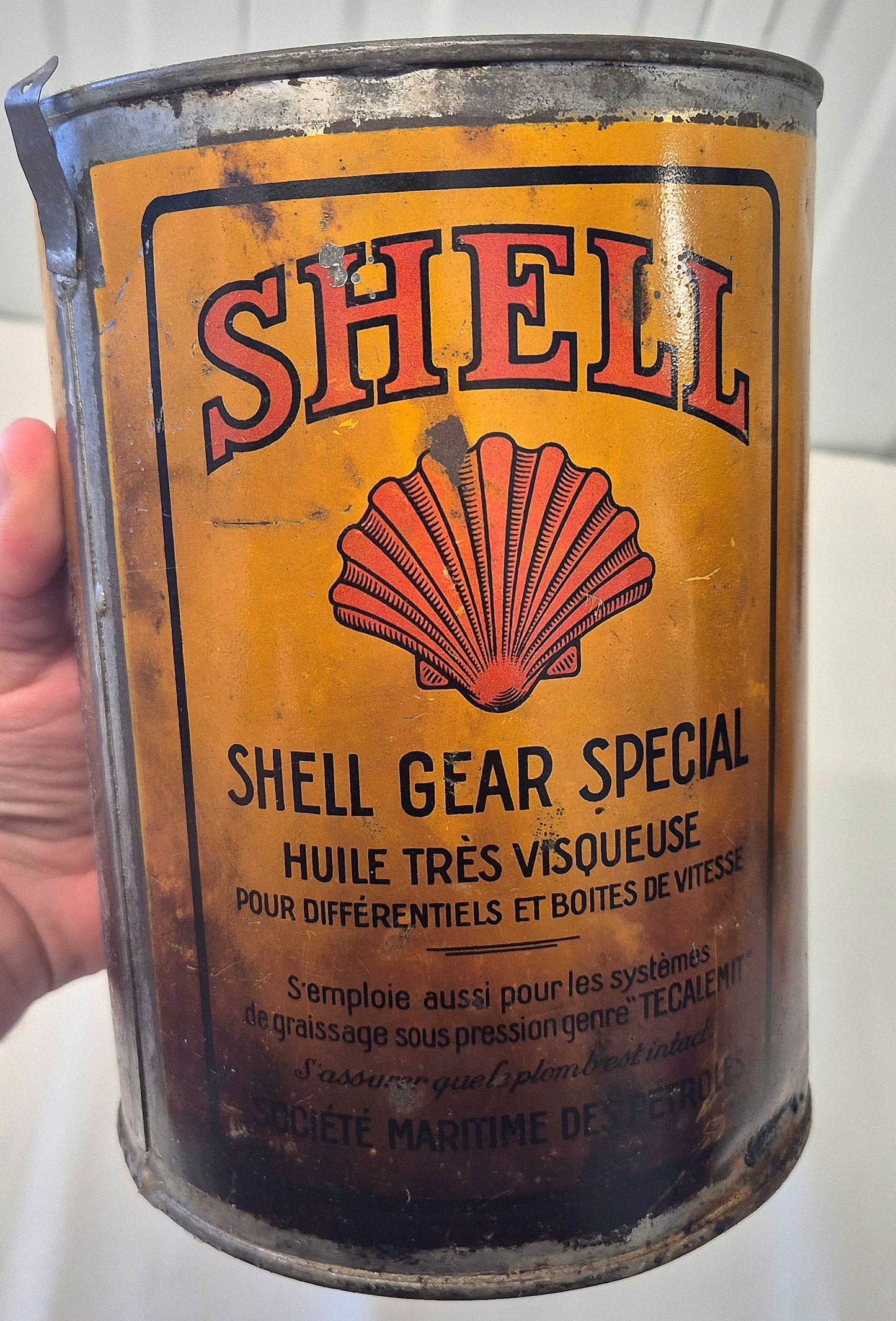 Pot de graisse SHELL