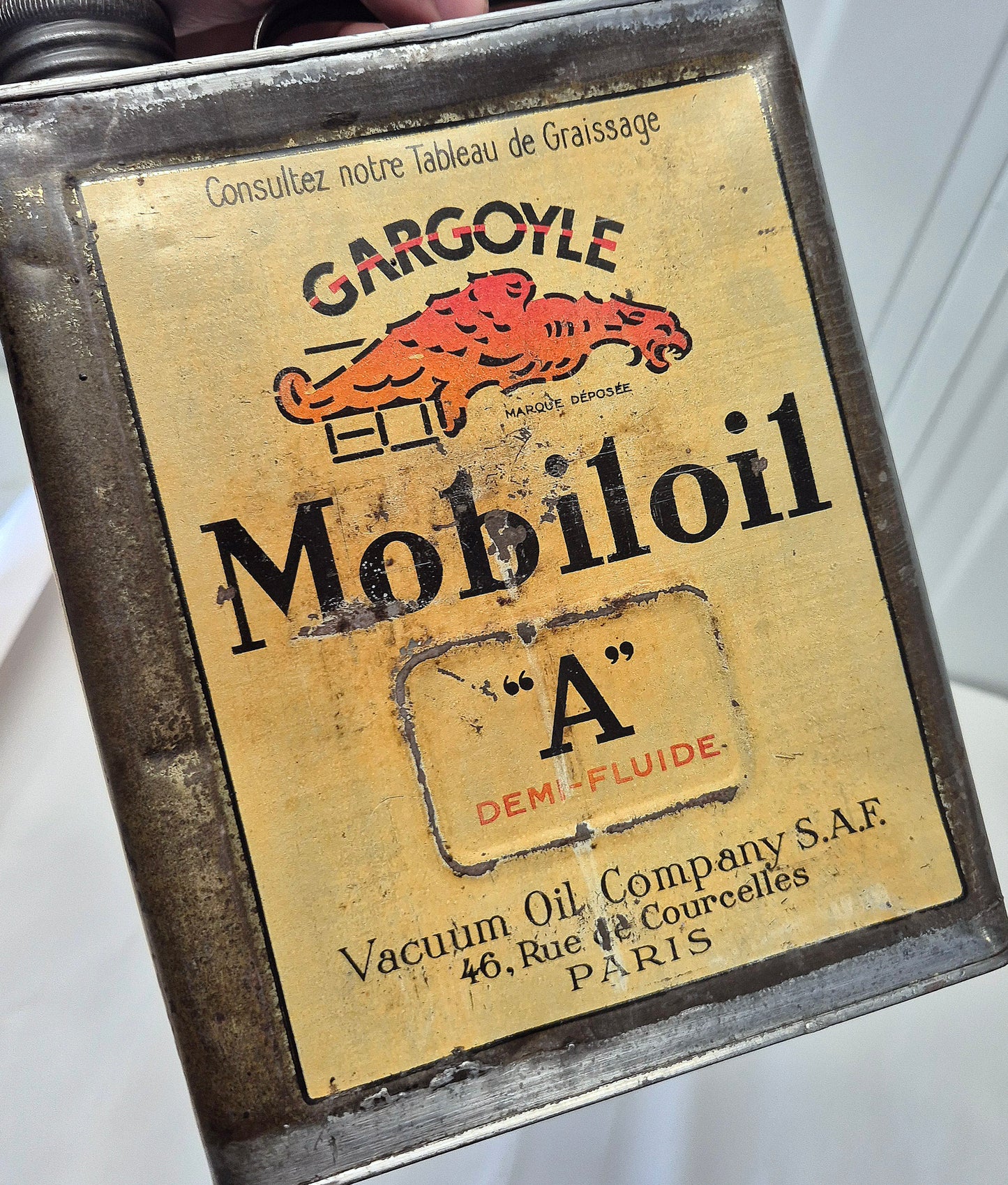 Bidon d'huile MOBILOIL A