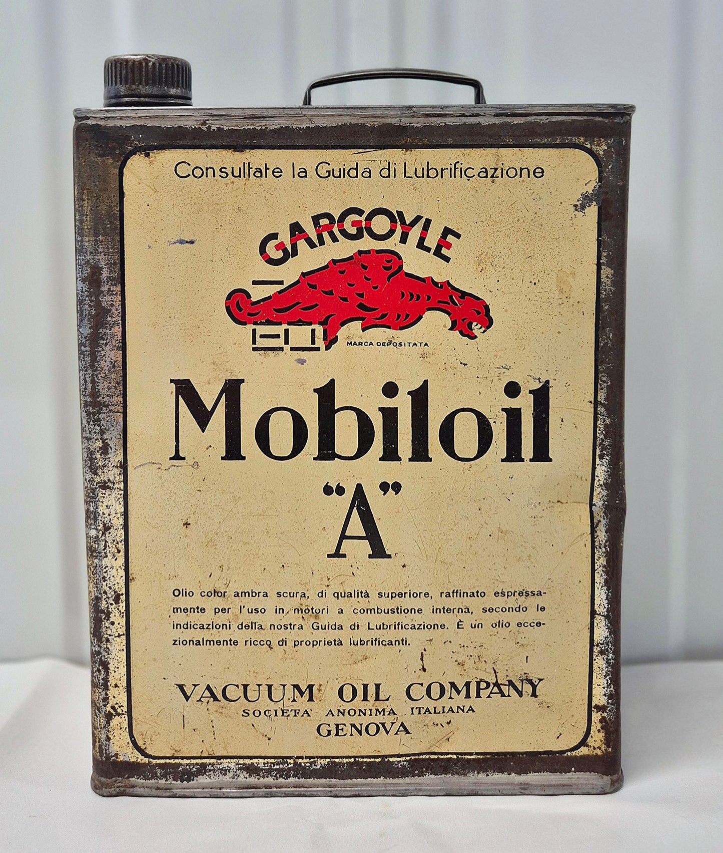 Bidon d'huile MOBILOIL A