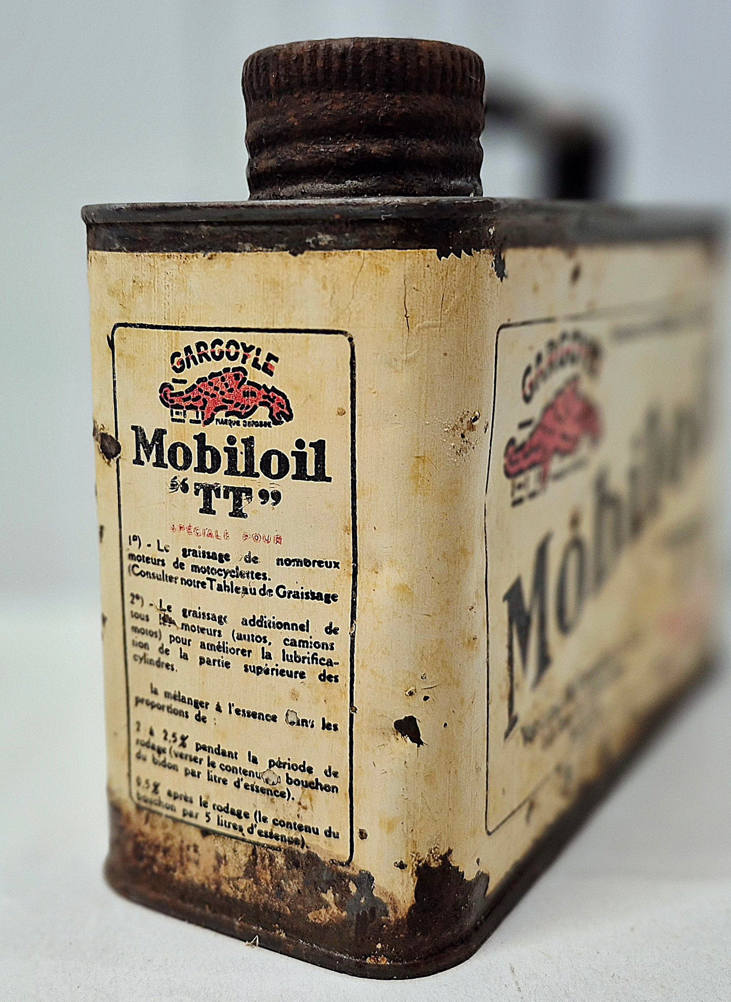 Bidon d'huile MOBILOIL TT