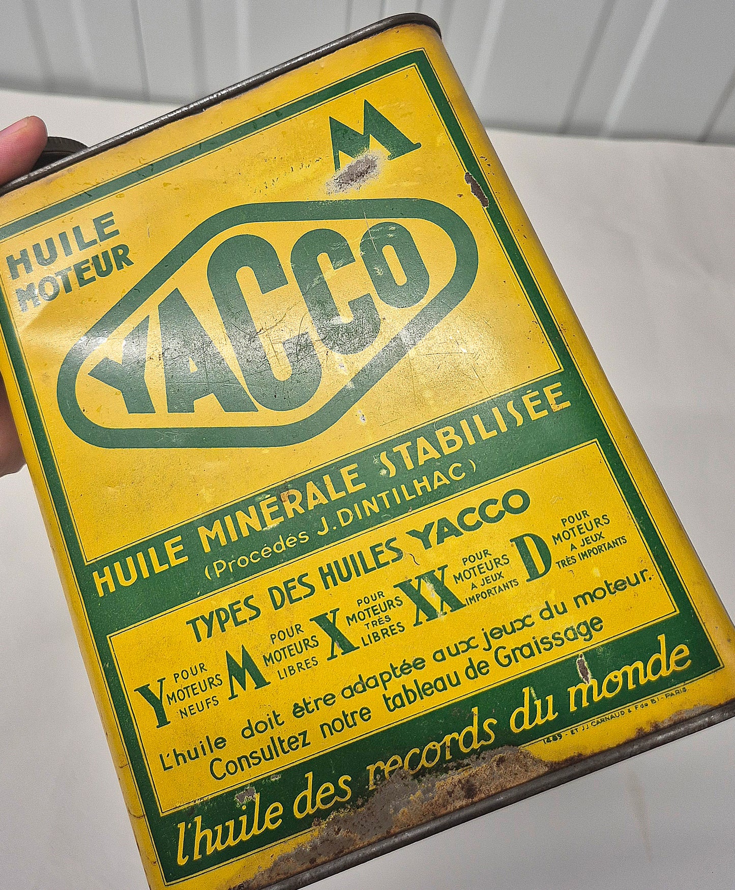 Bidon d'huile YACCO
