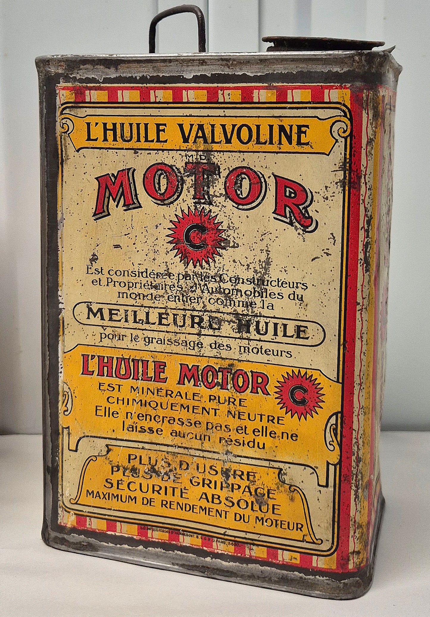 Bidon d'huile + pot de graisse VALVOLINE