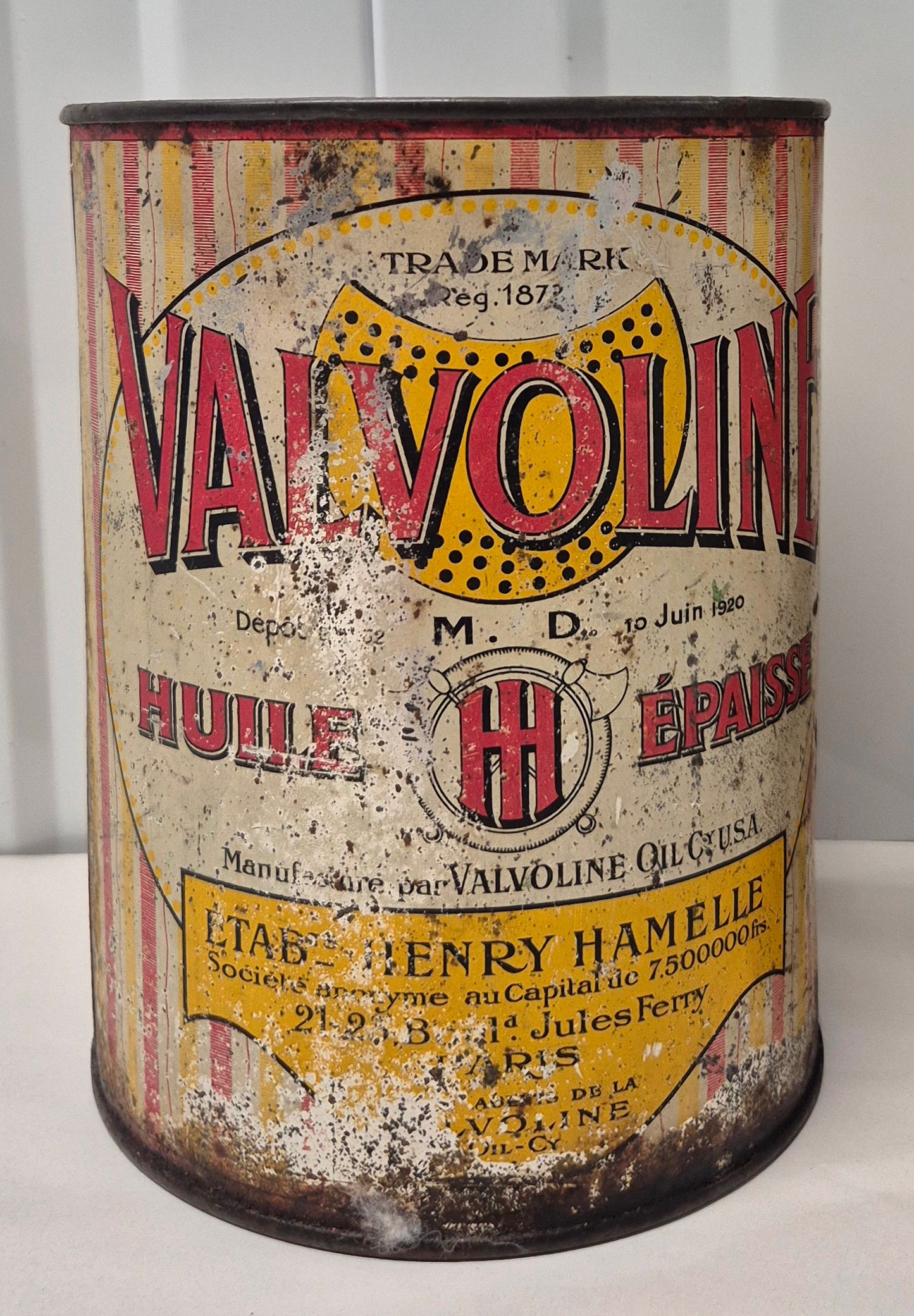 Bidon d'huile + pot de graisse VALVOLINE