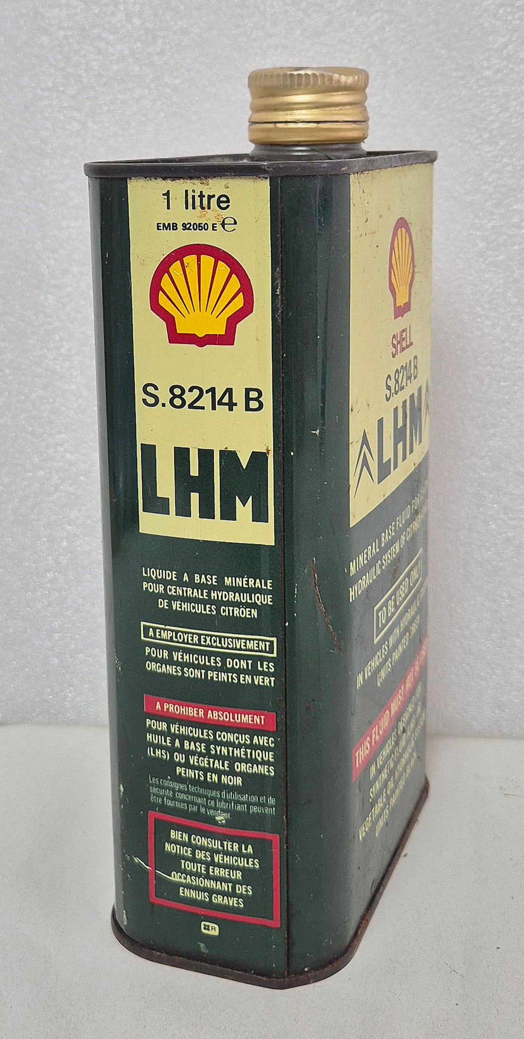 Bidon d'huile SHELL CITROËN