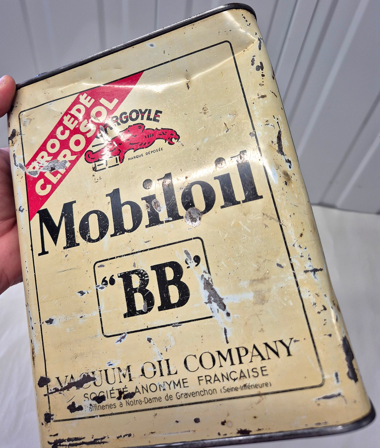 Bidon d'huile MOBILOIL BB