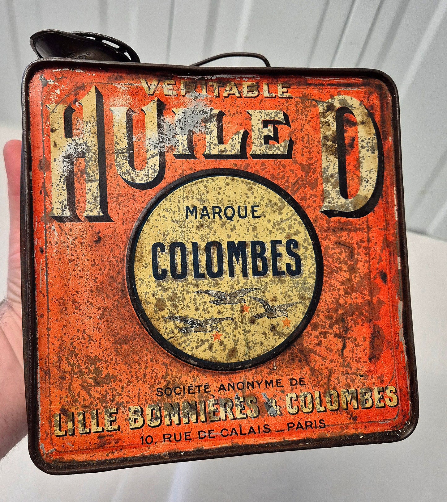 Bidon d'huile COLOMBES "Huile D"